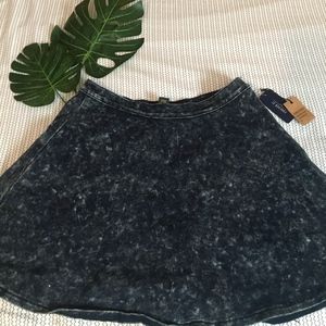 NWT Acid Wash Denim Circle Skirt